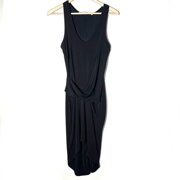 Rachel Roy black sleeveless high low sheath dress size small S B156 - Picture 1 of 4